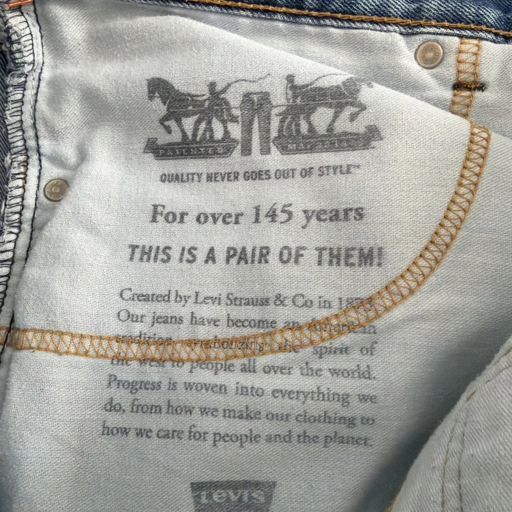 Levis 505 Jeans Pants Regular Fit Straight Leg Medium Stonewash Mens 42x30
